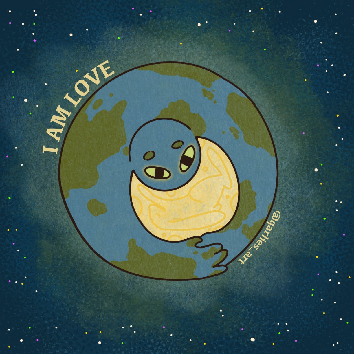 I was basically just having fun playing around with shapes for this one. The little moon rabbits gives be so much joy, and I had so much fun working with this color scheme!
#illustrator #montanaartist #illustration #conceptartist #digitalart #digitalartist #graphicdesigner #graphicdesign